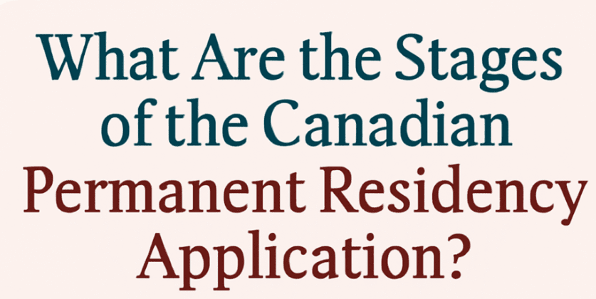 What Are the Stages of the Canadian Permanent Residency Application?